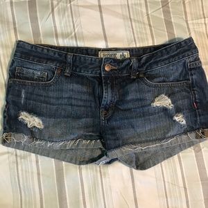 Dark was PINK jean shorts